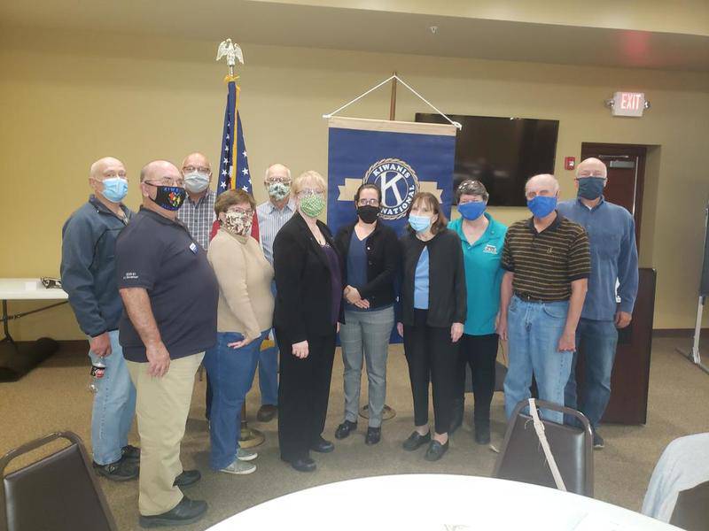 The 2020-2021 Kishwaukee Kiwanis of DeKalb officers and board members were recently inducted by Lt. Gov. Bob Hadley. The new officers are Jennie Cummings, president; Colleen Bredeson, president-elect; Ken Doubler, secretary; Sue Doubler, treasurer; Sue Doubler, immediate past president; Mary McGinn, vice president; Jerry Wahlstrom, assistant secretary; and Al Mueller, assistant treasurer. Board members include Steve Cichy, Bob Hoffman, Kelsey Quinn and Betty Hampa. The club meets at 11:45 a.m. Wednesdays at Faranda's Banquet Center in DeKalb or by Zoom. Visit www.KishKiwanis.org for more information.
