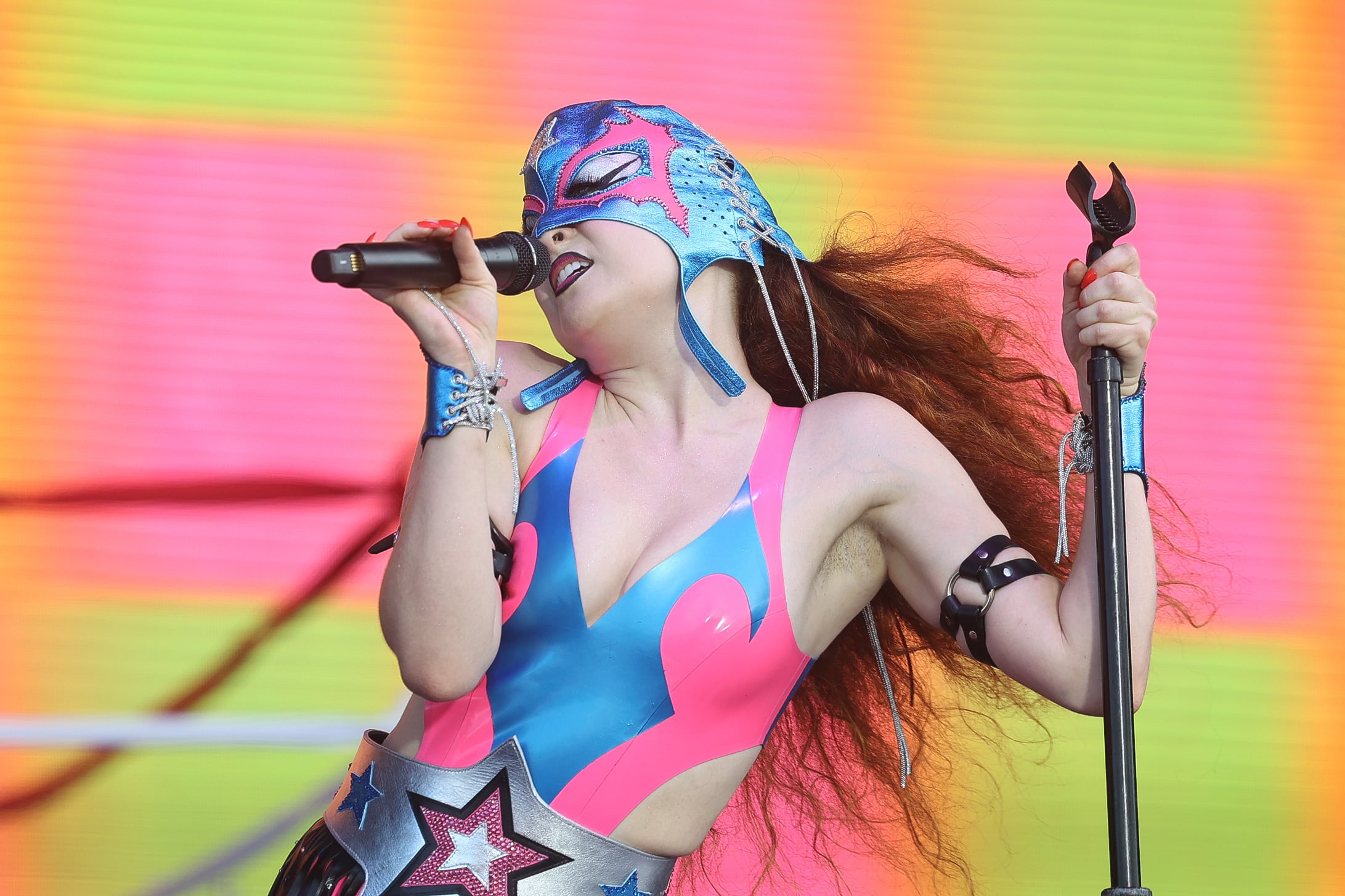 Chappell Roan performs at Lollapalooza on Aug. 1, 2024 in Chicago.