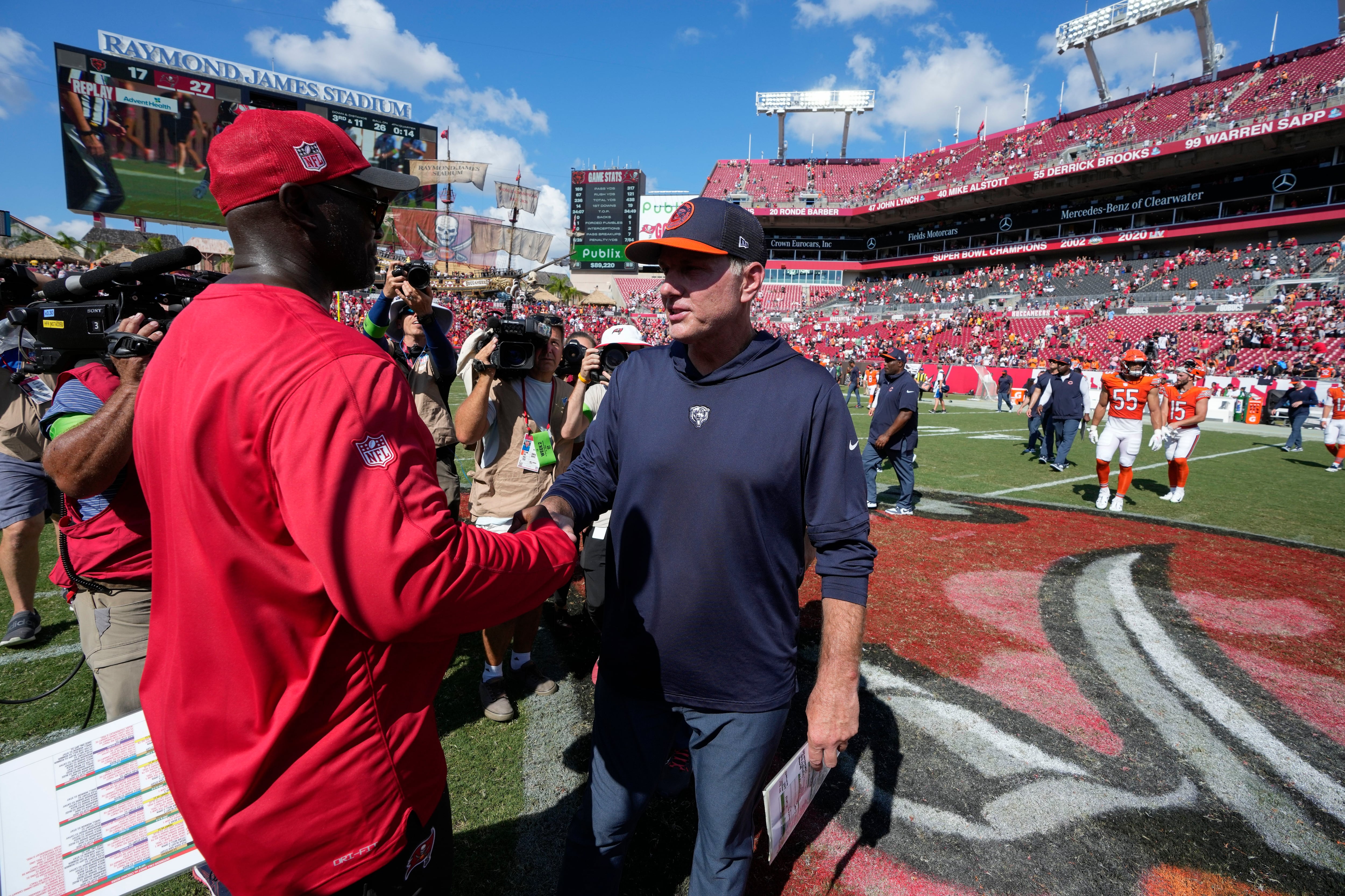 Bucs holding drive-through playoff event at Raymond James today