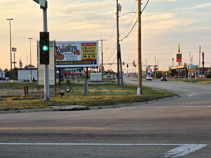 The sidewalk stops north of Beck's gas station on Route 26 in Princeton.