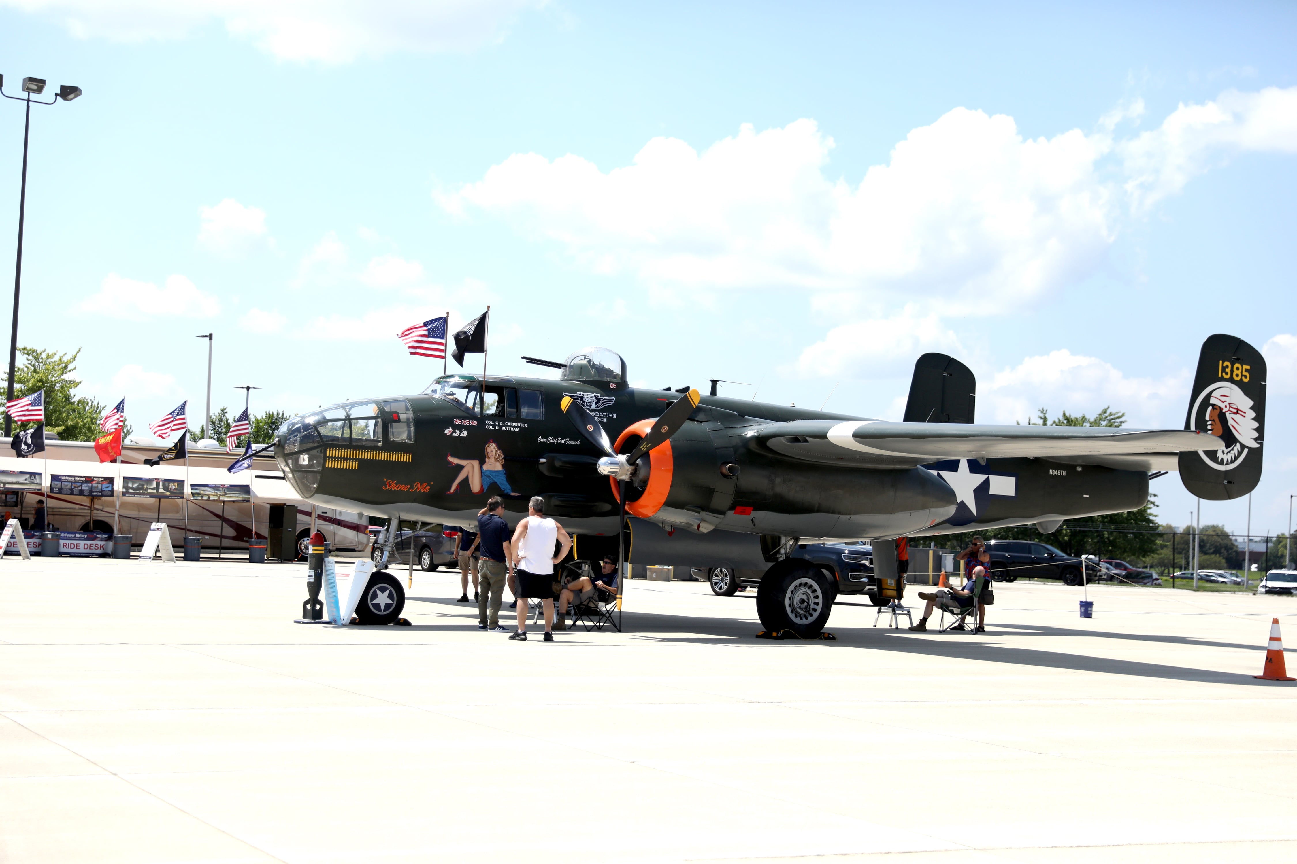 A B-25 was part of the Commemorative Air Force’s AirPower History Tour at the DuPage Flight Cente in West Chicago.The planes will be on display through Sunday, July 21, 2024.