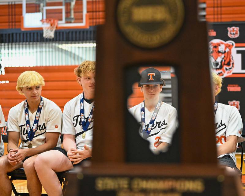 Crystal Lake Central Baseball 3A Championship celebration at Crystal Lake Central High School on Sunday, June 9, 2024 in Crystal Lake.