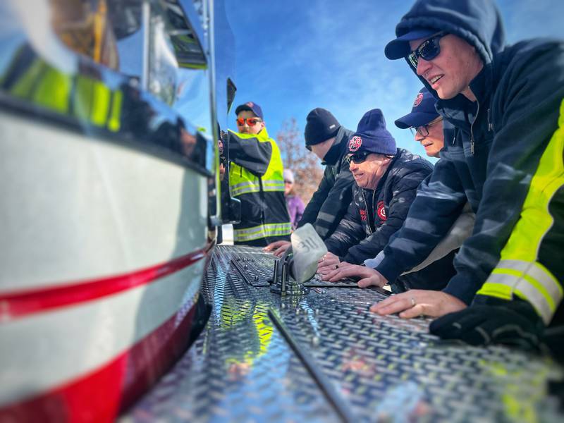 Sycamore Fire held a "push in" ceremony for the department's newest fire engine on Jan. 17, 2024.