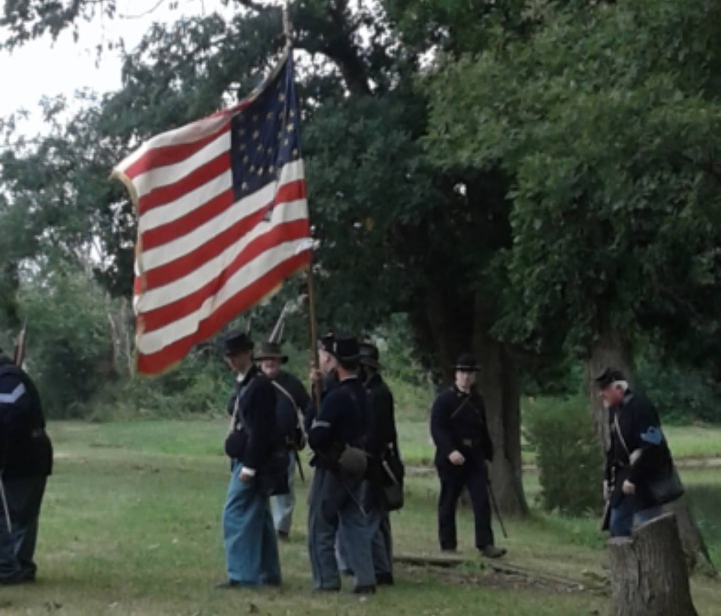 A Civil War reenactment in 2019 in Ottawa.