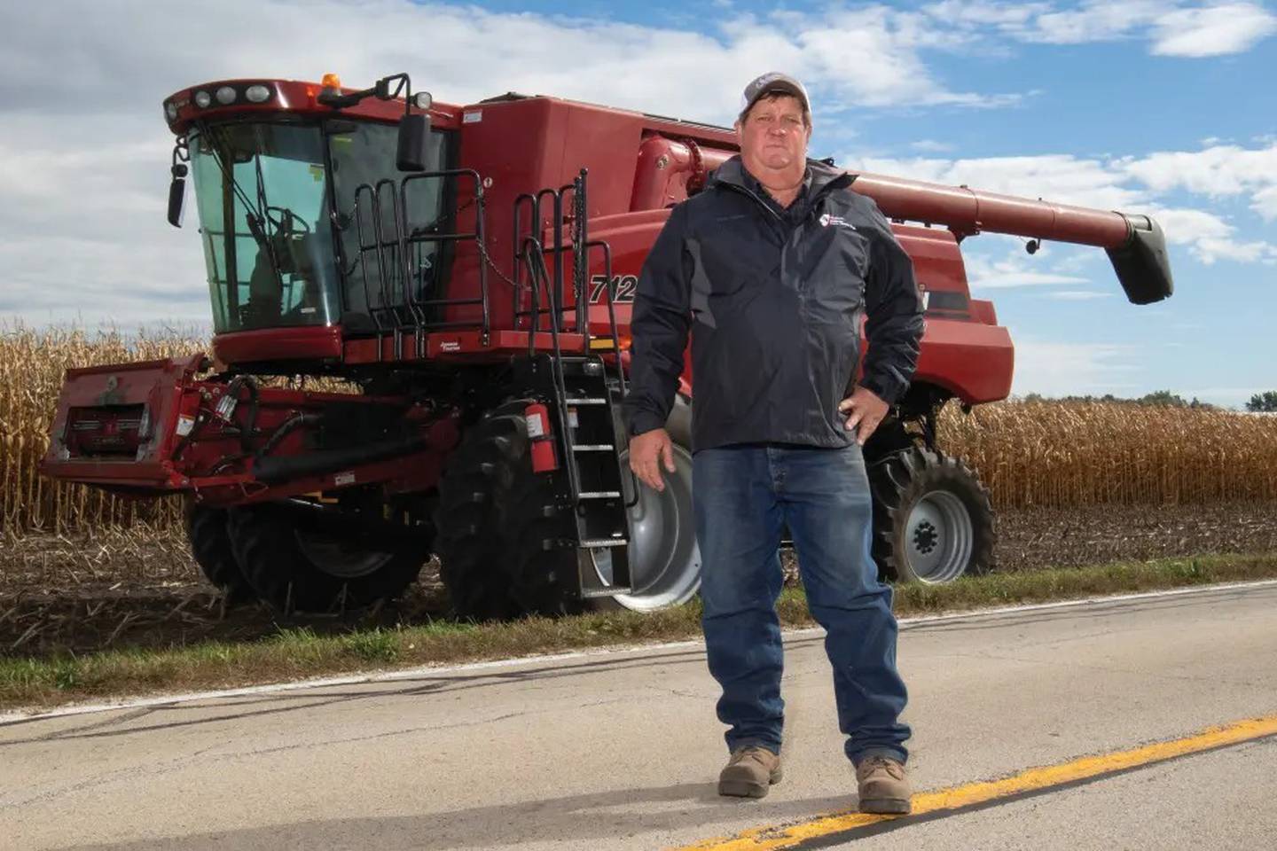 McHenry County farmer Dan Ziller works with FFA to educate students on the importance of safely sharing the road.