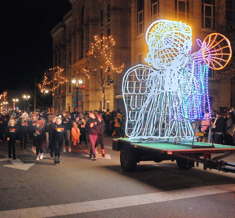 A number of lighted floats made their way down La Salle Street on Friday, Nov. 25, 2022, during the annual Festival Of Lights Parade Friday in Ottawa.