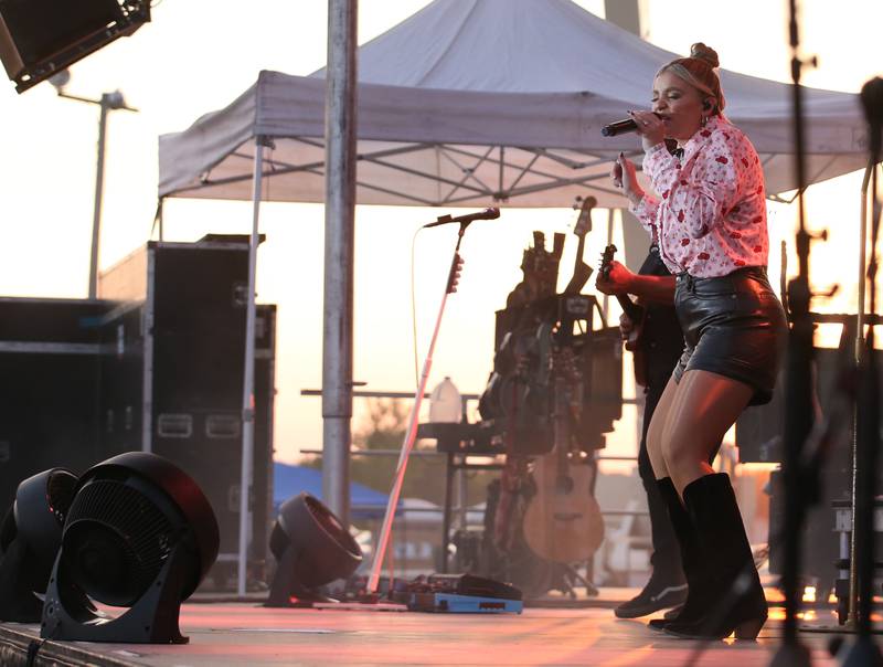 Lauren Alaina performs during the 169th Bureau County Fair on Thursday, Aug. 22, 2024 in Princeton.