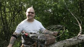 Metal cicadas emerge from Joliet garage as artist enters sculptures in show