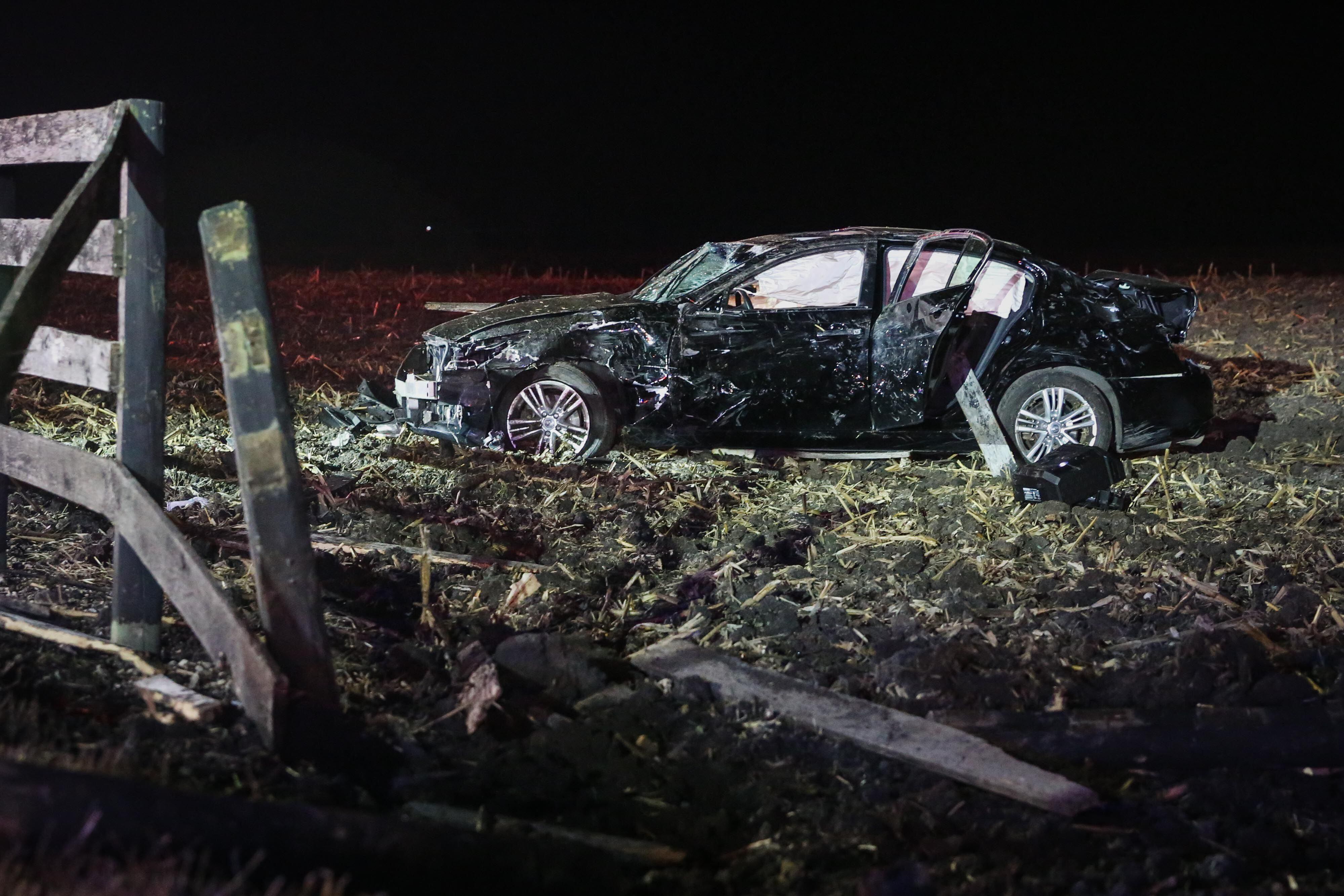 5 Teenagers Dead After Vehicle Flips Over Wall and Lands on Interstate