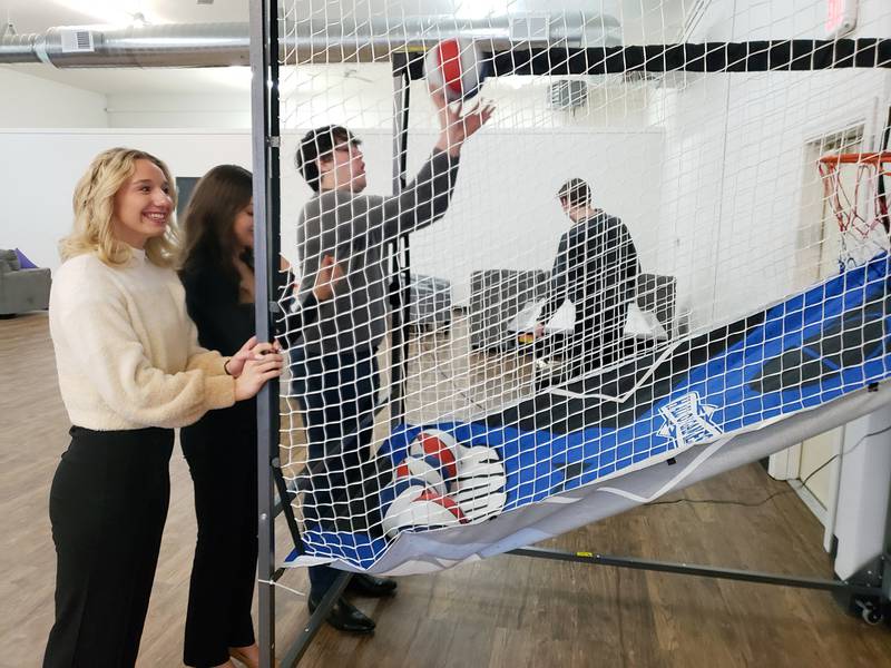 Members of the Whiteside Area Career Center CEO program give the new youth center a once over Tuesday, April 2, 2024, at the new Sterling Township office on Lynn Boulevard. The center will officially open in early May.