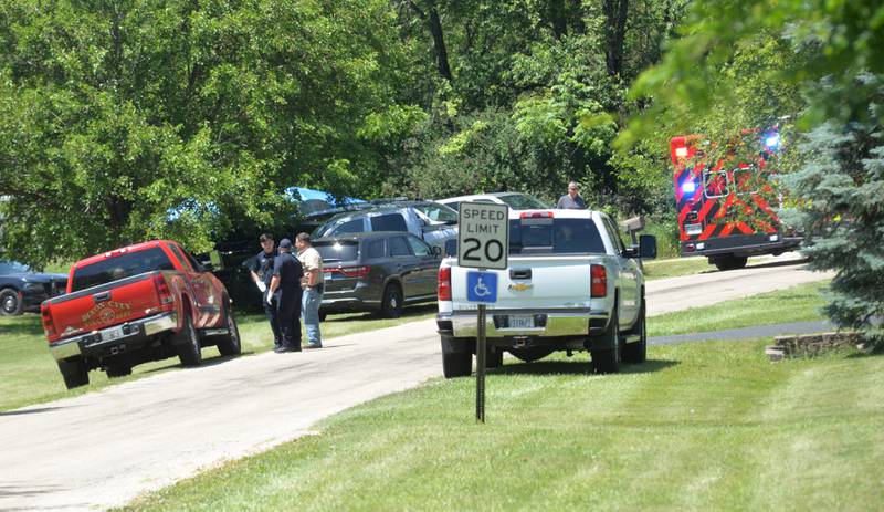 Police officers from several departments assisted the Ogle County Sheriff's Office on Wednesday, June 12, 2024, during a shooting on Wild Rice Lane in Lost Lake, a private subdivision located east of Dixon on Flagg Road.