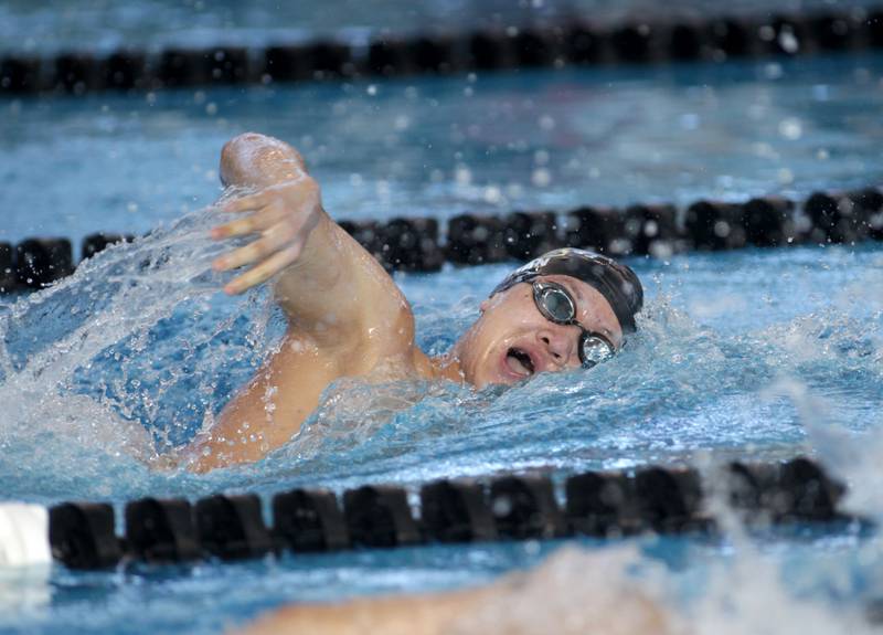 IHSA Boys State Championships at FMC Natatorium in Westmont on Saturday, Feb. 25, 2023.