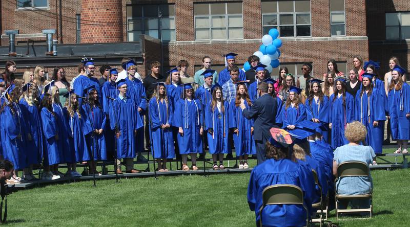 Princeton High School choir sings during the commencement ceremony on Saturday, May 18, 2024 at Princeton High School.