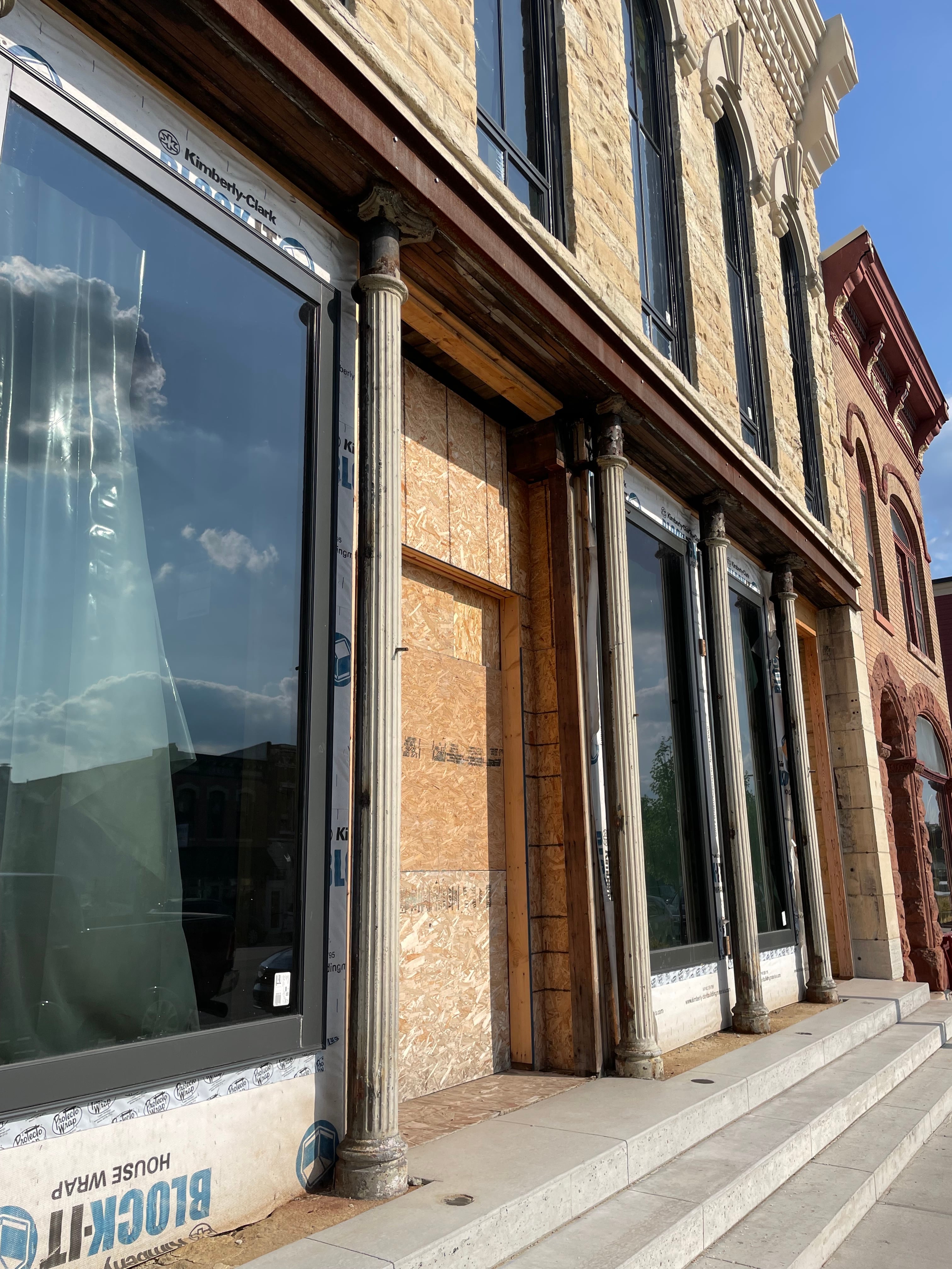 The old Opera House building at 1000 State St. in Lockport has been undergoing renovations since a 2021 fire. The city of Lockport says the owners intend to have a restaurant on the first floor and a banquet facility on the second floor.