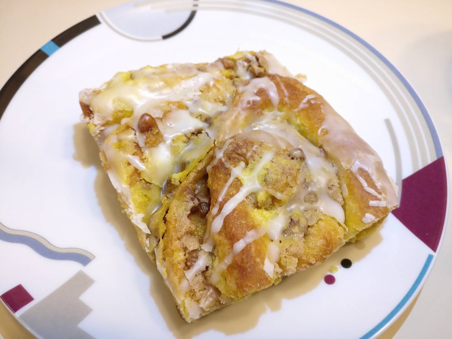 Famous homemade butter pecan coffeecake at Harner's Bakery & Restaurant in North Aurora.