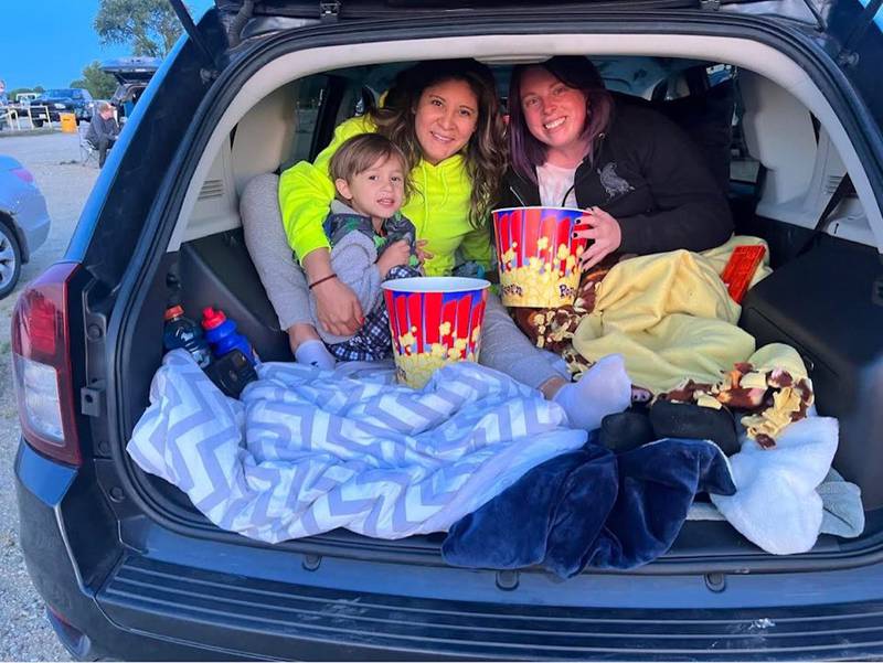 Scenes like this may be more frequent as the McHenry Outdoor Theater has, for the first time ever, extended its movie season into mid-December this year.