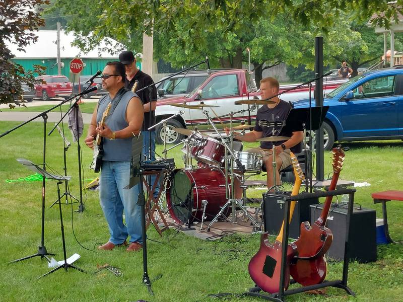 Rewind performs Sunday, July 16, 2023, during Long Point's Sesquicentennial celebration.