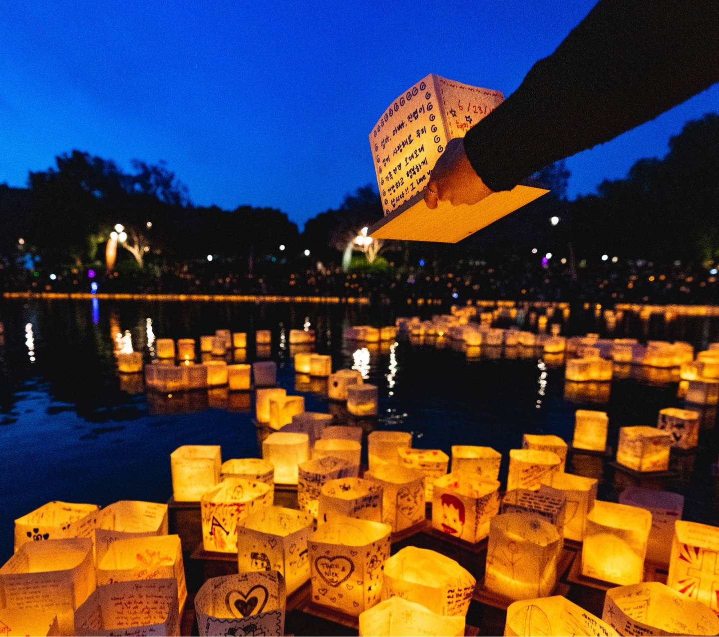 The Water Lantern Festival is from 4-9 p.m. Saturday, Sept. 21 at RiverEdge Park in downtown Aurora.