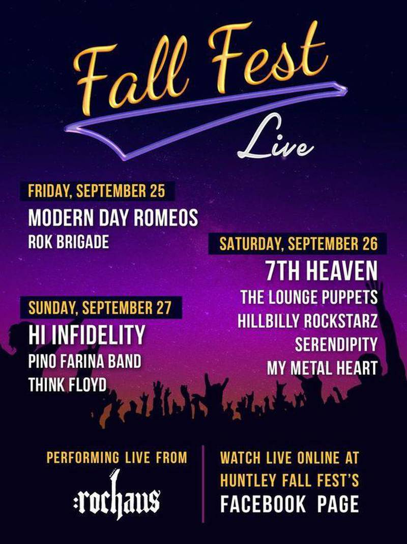 Huntley Fall Fest to virtual music event with smaller inperson