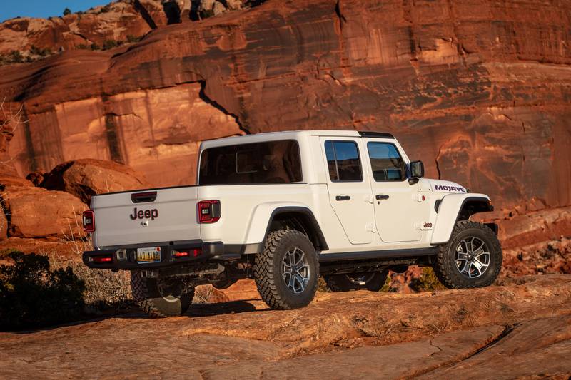 The 2024 Jeep Gladiator Mojave X adds off-road capability to market's most unique-looking pickup.