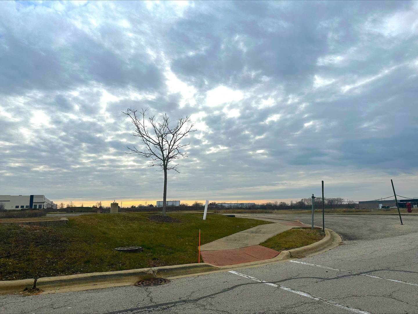 Lots along 159th Street near Interstate 355 in Lockport remain ready for development in January 2024.  The city is considering a residential development in that area.