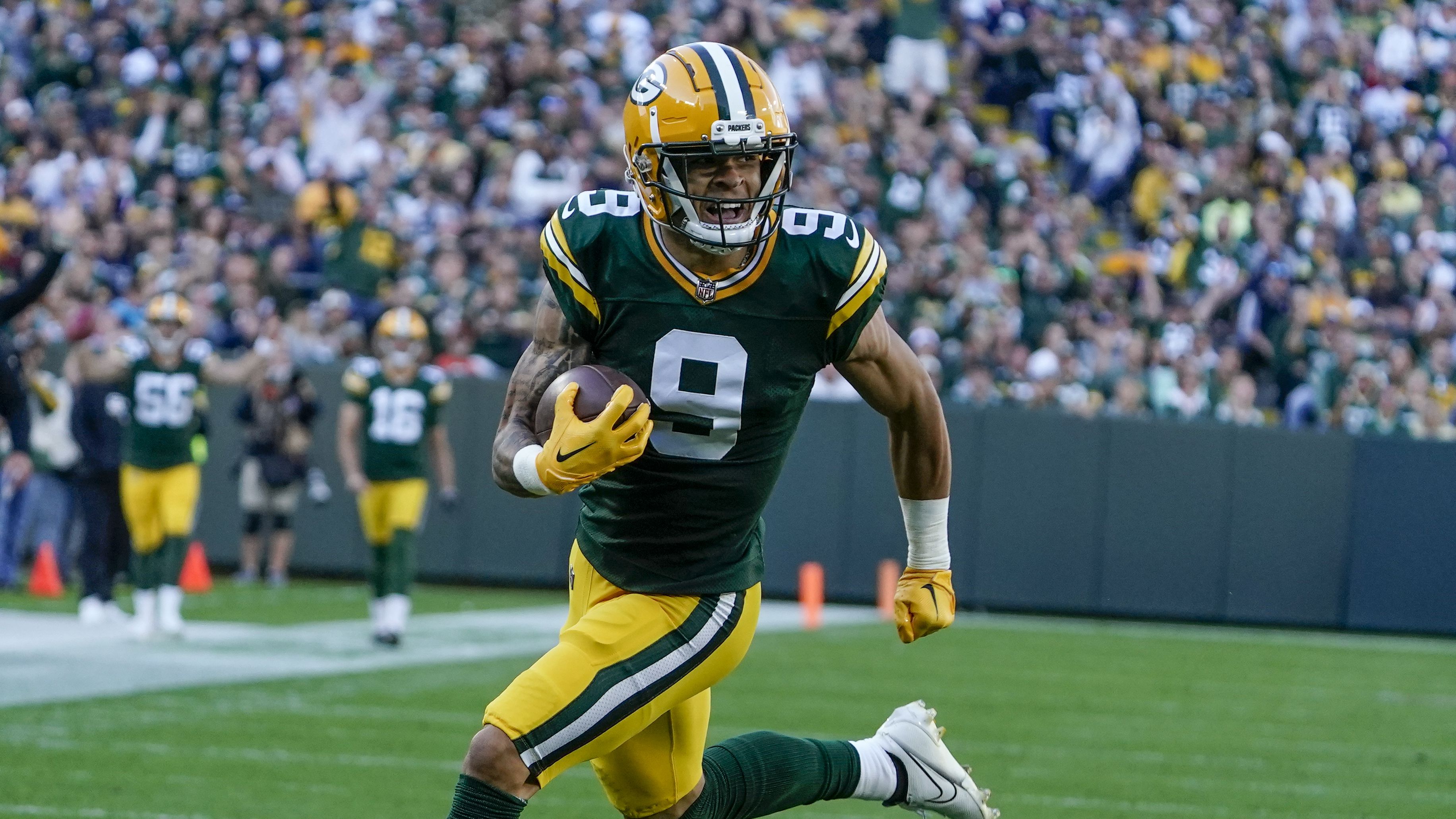 Christian Watson receiving yards prop, touchdown prop for Sunday's Packers  vs. New York Giants game in London – Shaw Local