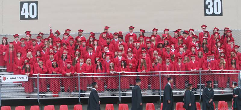 La Salle-Peru Township High School class of 2024 students and staff gather for the 126th annual commencement graduation ceremony on Thursday, May 16, 2024 in Howard Fellows Stadium.
