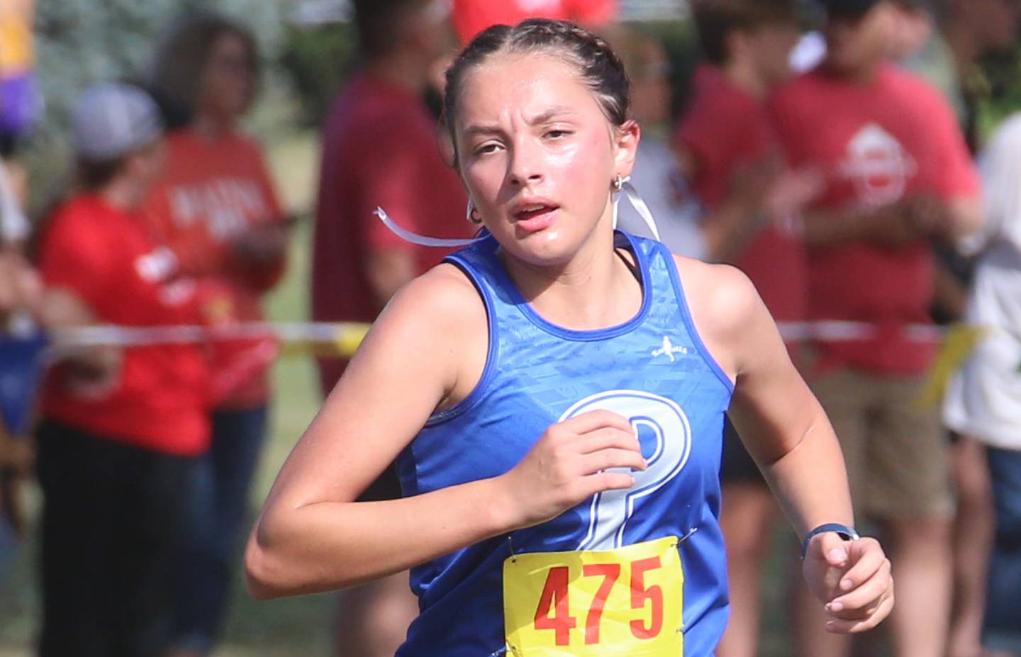 Princeton's Alexandra Waca competes in the Gary Coates Cross Country Invitational on Saturday, Sept. 14, 2024 Zearing Park in Princeton.