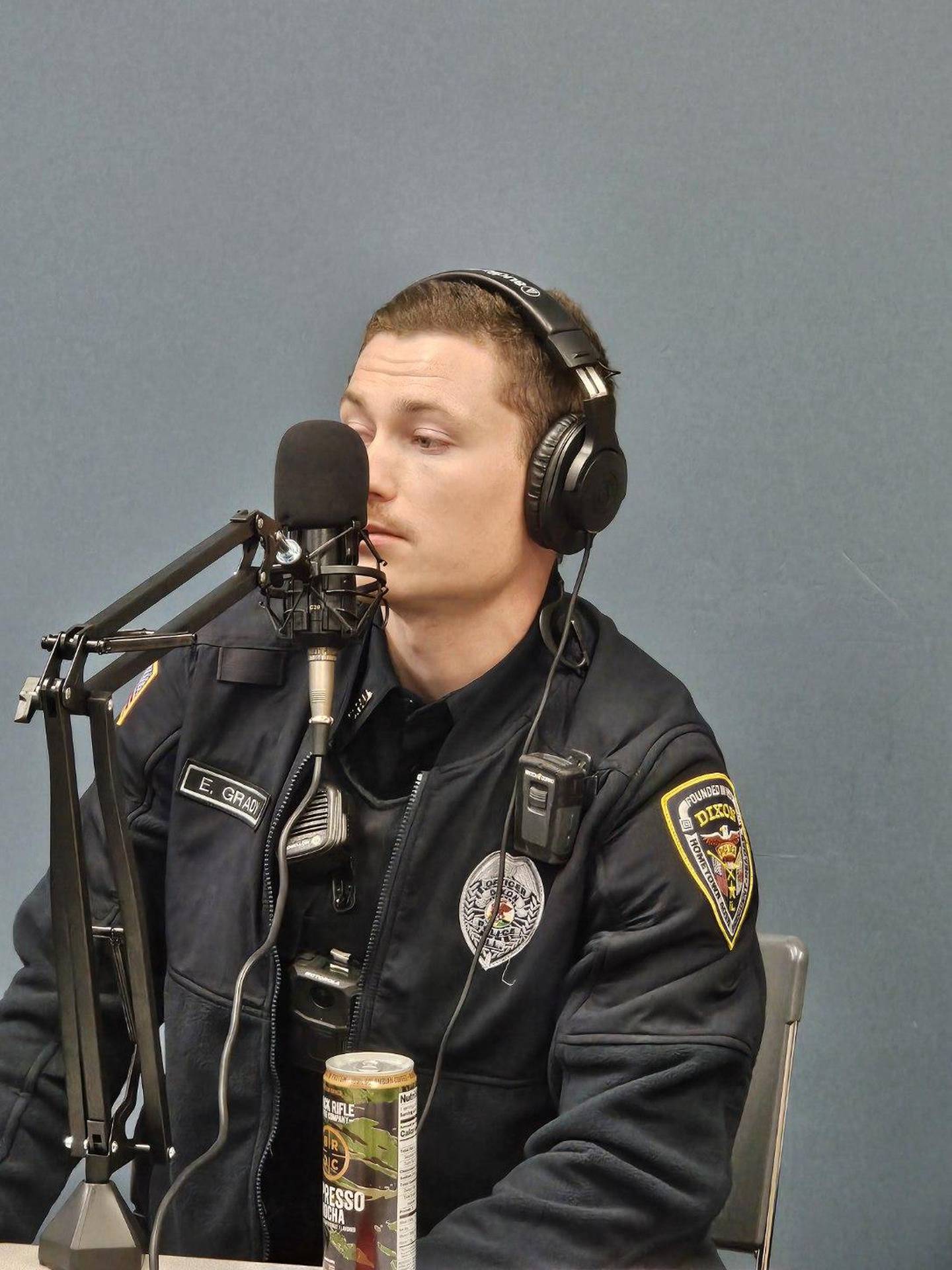 Dixon Police Department, Officer Evan Grady, discusses field training program in the departments podcast with Officer Matt Coffey and Sergeant Ryan West.