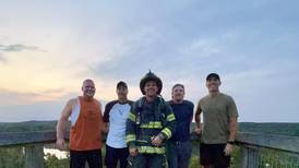 Dixon firefighter, four friends finish 9/11 memorial stair climb to honor ‘everyday heroes’