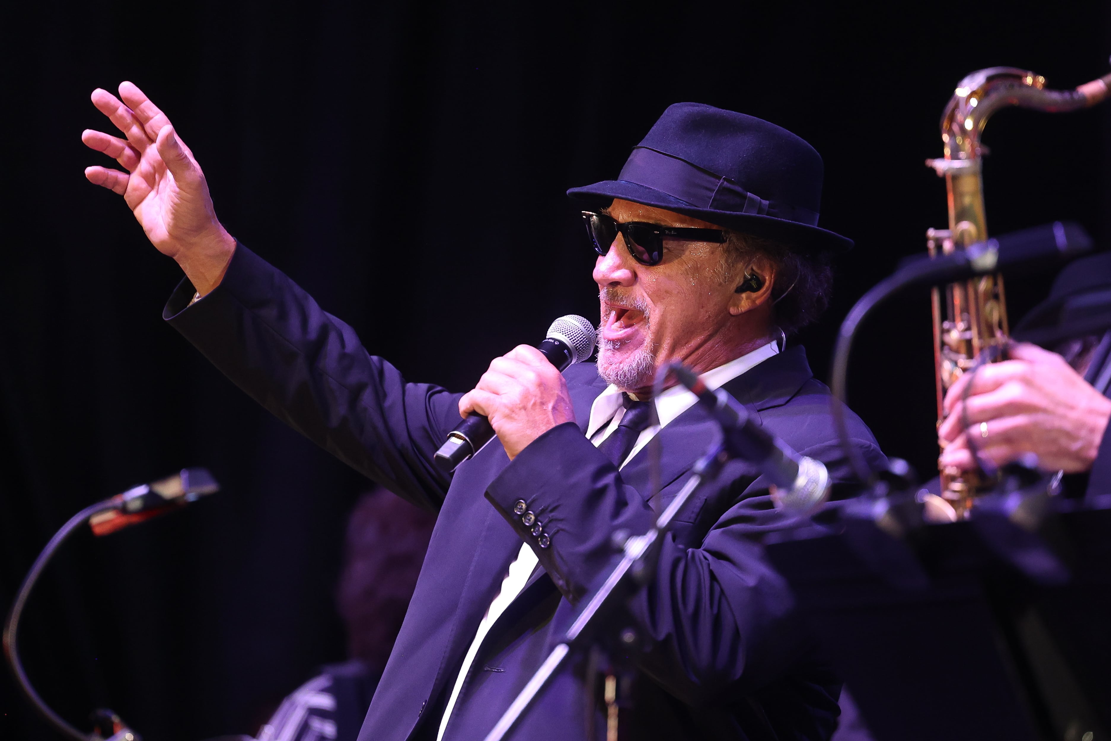 Jim Belushi. aka Zee Blues, performs at Blues Brothers Con: The Sequel on Saturday, Aug. 17, 2024 at the Old Joliet Prison.