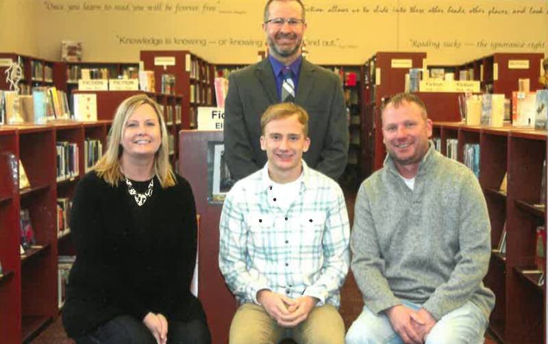 Ohio High School’s Brock Loftus and Grade School’s Jillian Anderson received recognition for the John Ourth award.