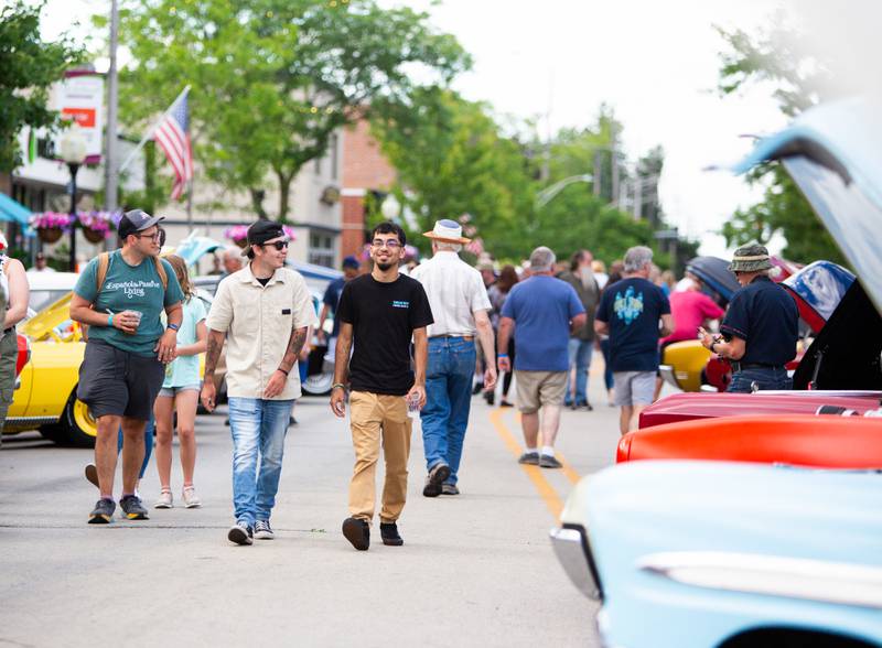 Visitors and car enthusiasts enjoy Cruisin’ Night in downtown Westmont on Thursday, June 6, 2024.

Suzanne Tennant/For Shaw Local News Media