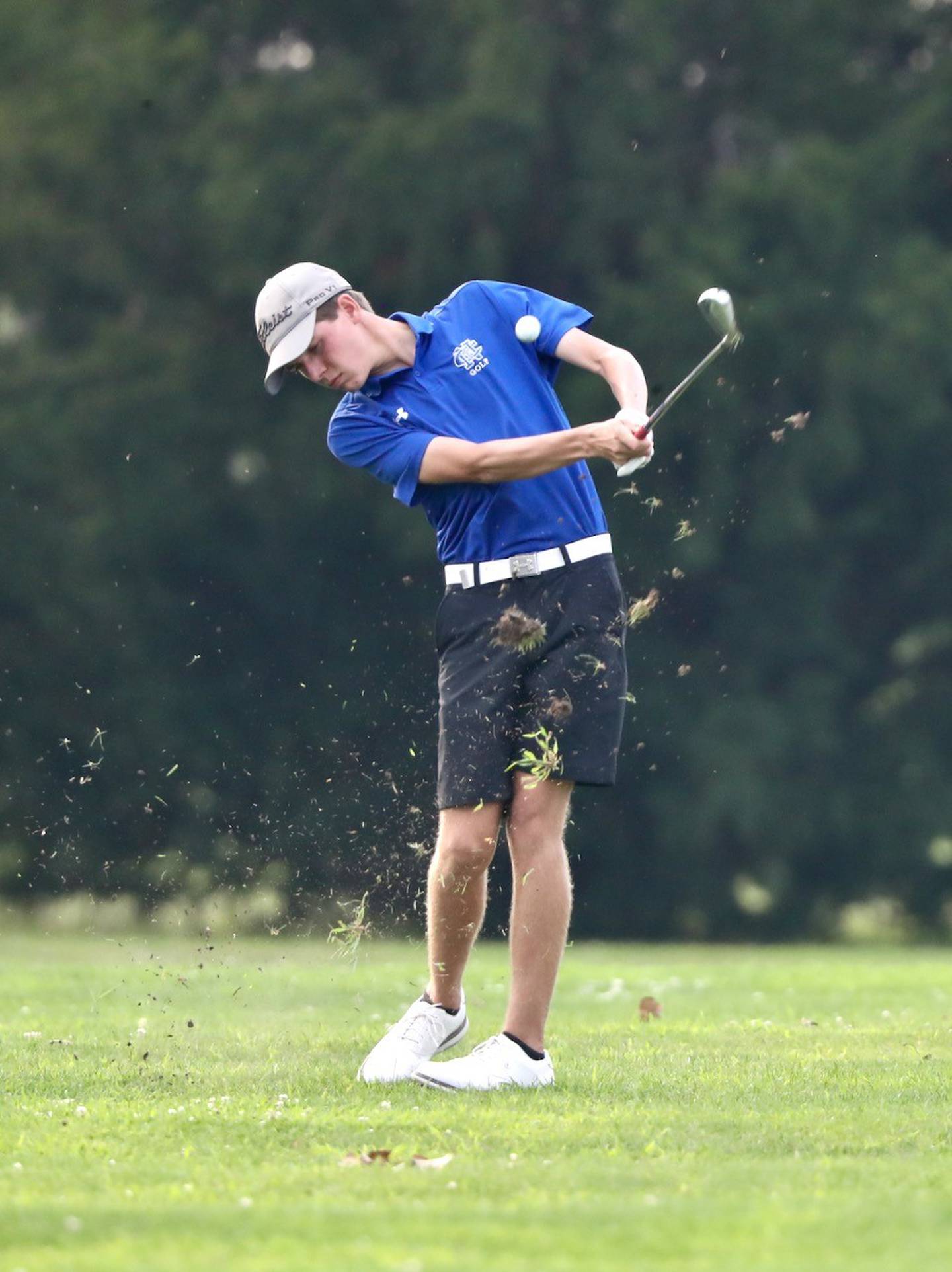 Newman's Nolan Palmer swings away Monday at Wyaton Hills Golf Course in Princeton.