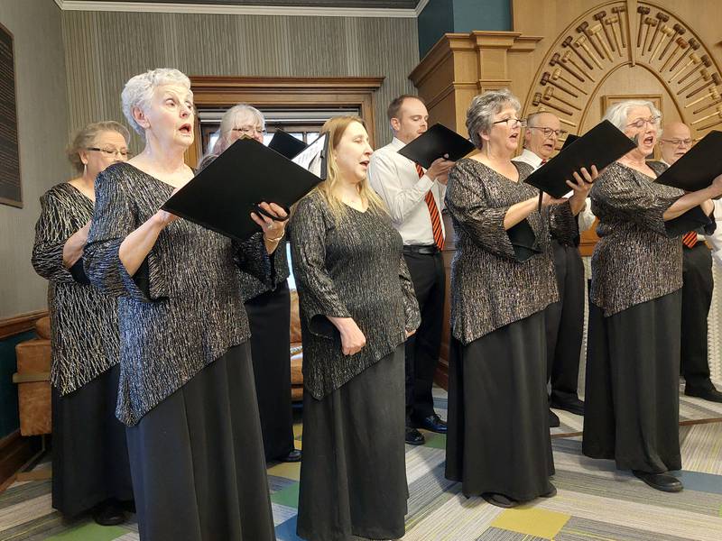 The Streator Public Library hosted the Prairie Singers on Tuesday, April 2, 2024.