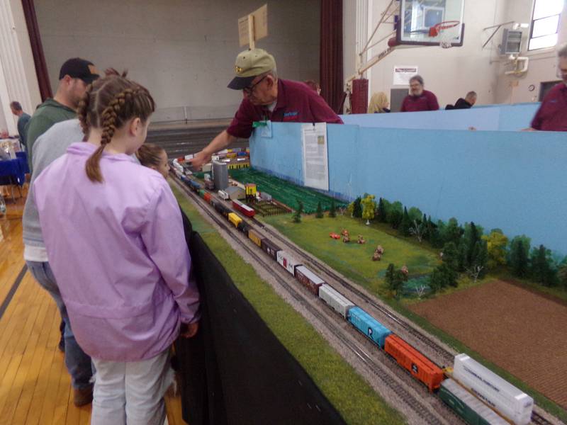 Model train displays were set up Saturday, Nov. 25, 2023, at the Streator Incubator as part of the Keeping Christmas Close to Home celebration.