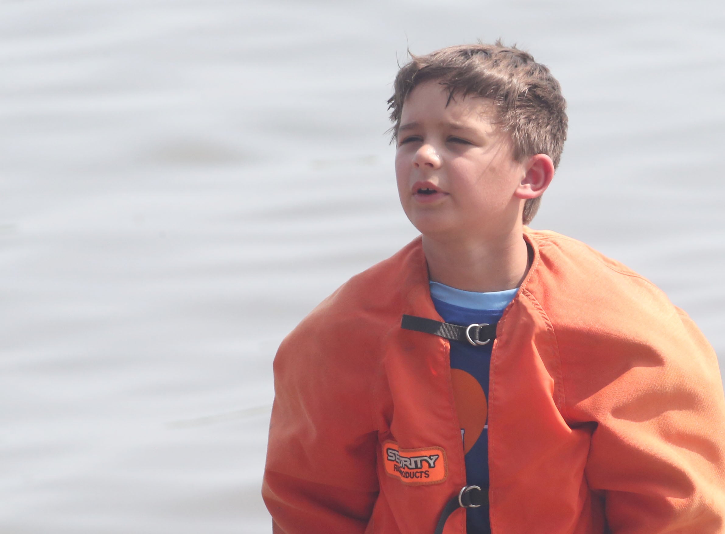 Johnathan Perez gets ready to race in the K-Pro Runabout during the US Title Series Pro National Championship Boat Races on Friday, July 26, 2024 at Lake DePue.