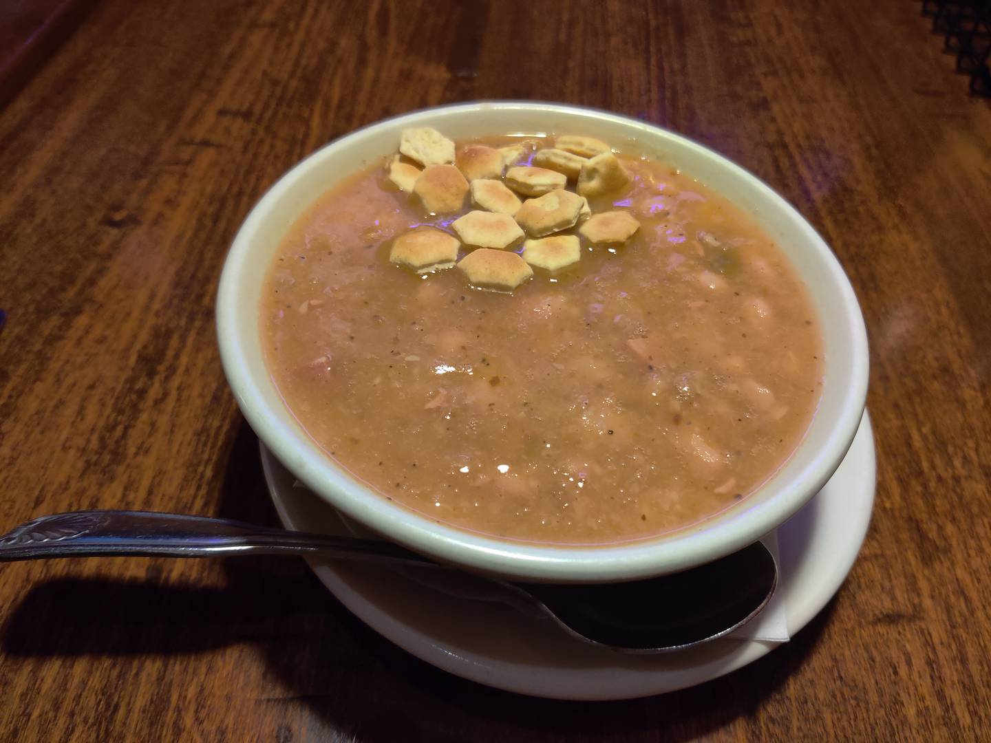 Navy bean and ham soup at Gammon Coach House in Batavia.