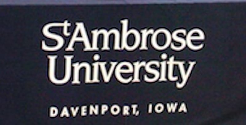 St. Ambrose University banner.