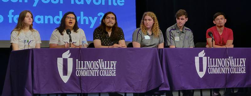 A student panel sharing first-hand experiences always wins rave reviews at Explore IVCC open houses. The July 17 summer edition featured panelists (from left) Emelina Coss, Jennifer Cortes, Daniel Sack, Keira Kierznowski, Adam Brown and Yair Santiago.