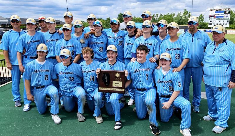 The Marquette Crusaders defeated East Dubuque, 5-0, on Saturday at the Rockford Rivets 1A Supersectional, earning a trip to the state finals in Peoria next weekend.