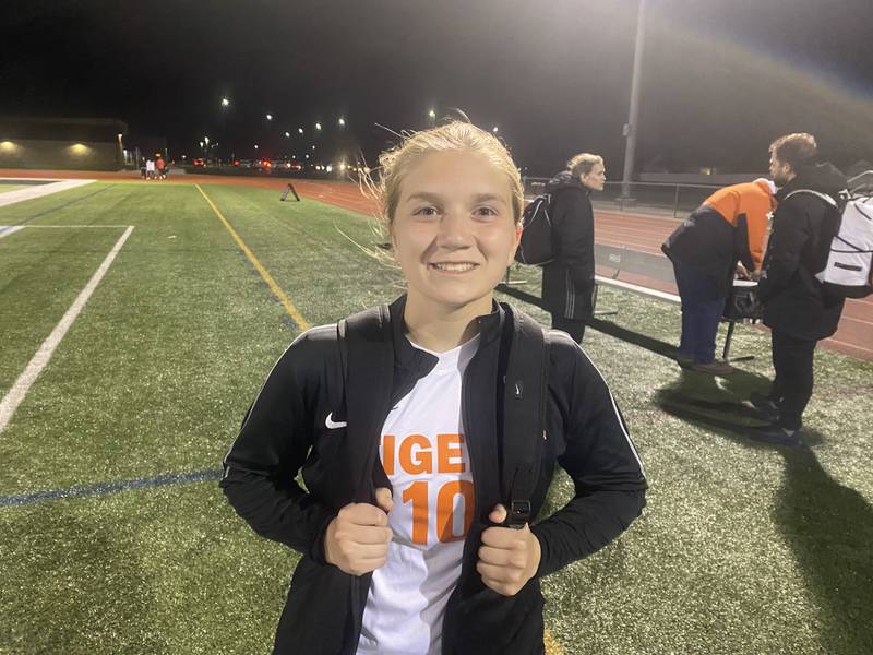 Crystal Lake Central's Brooklynn Carlson scored two goals in her team's 3-1 road win over Huntley on Tuesday.