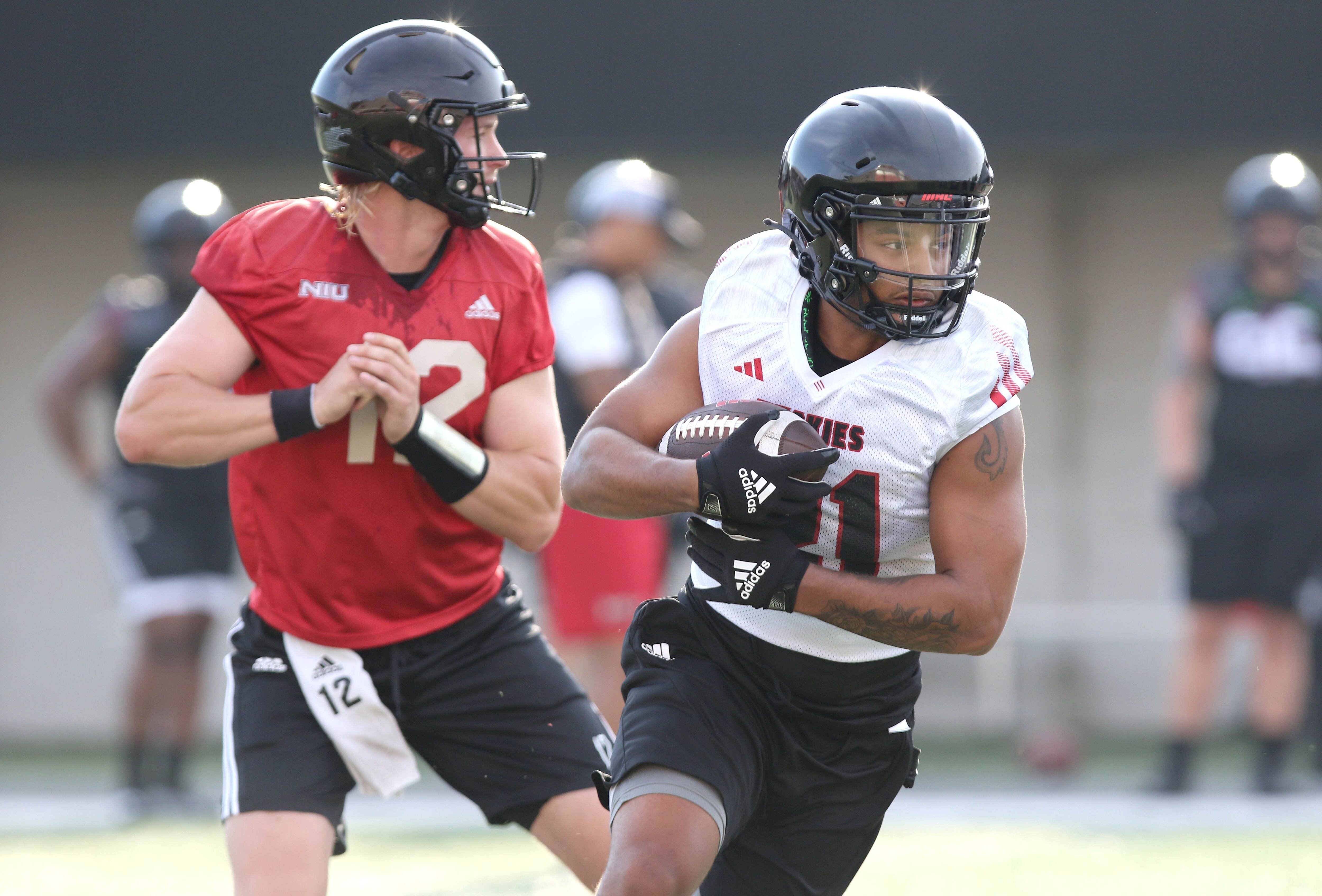 Huskies Playing it SAFR with New Helmet Covers - NIU Athletics