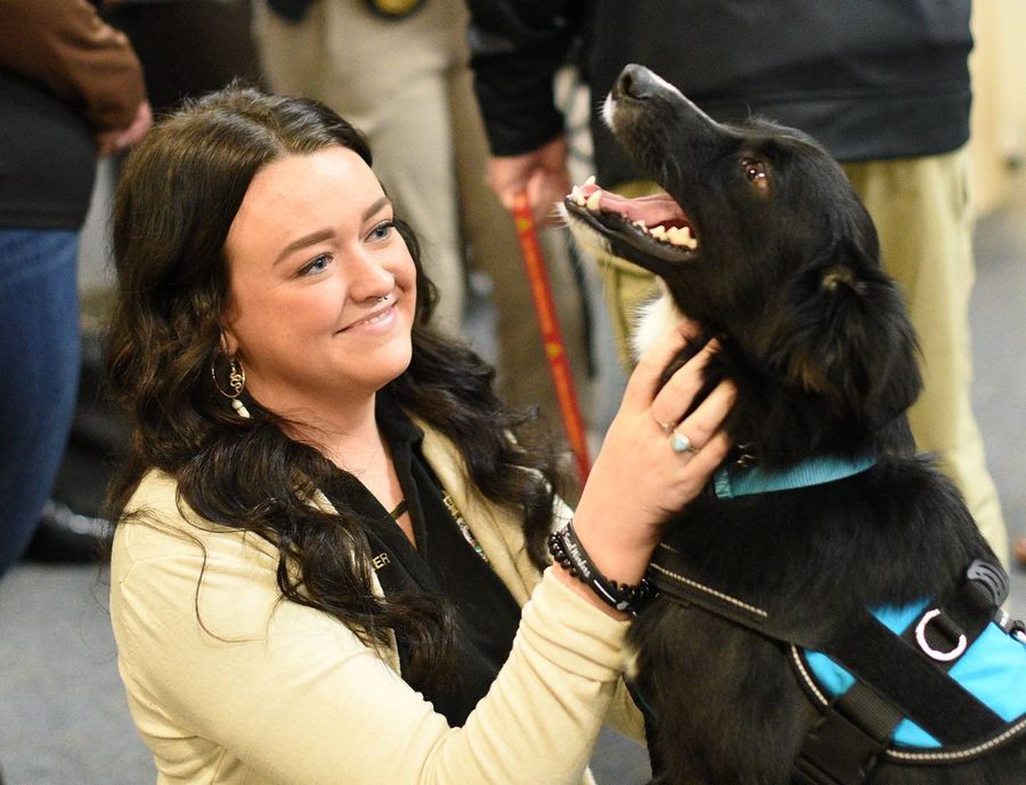 ‘Raise your right paw’: Kane County sheriff swears in two new therapy ...