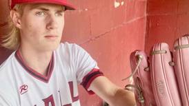 2024 BCR Baseball Player of the Year: Max Bryant shows his glove for Mom