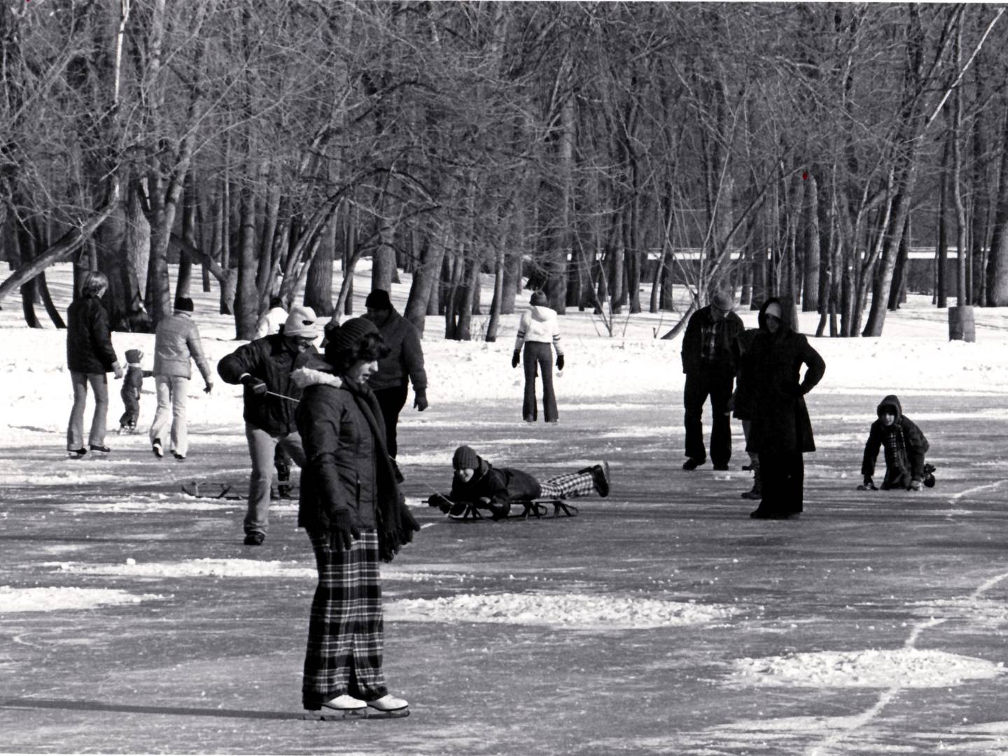Pilcher Park in winter 1978.