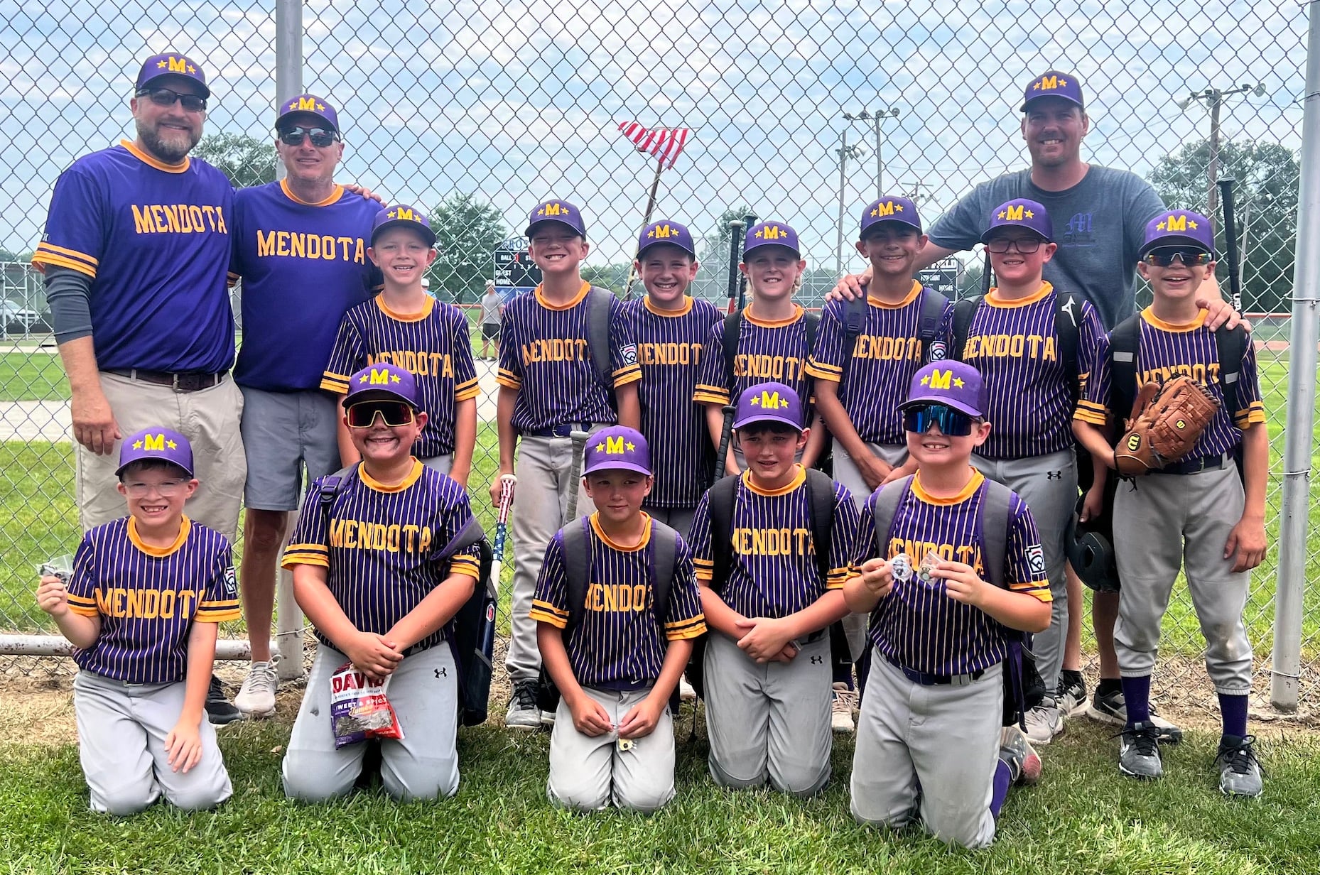 Mendota Minor League baseball team places 2nd in state