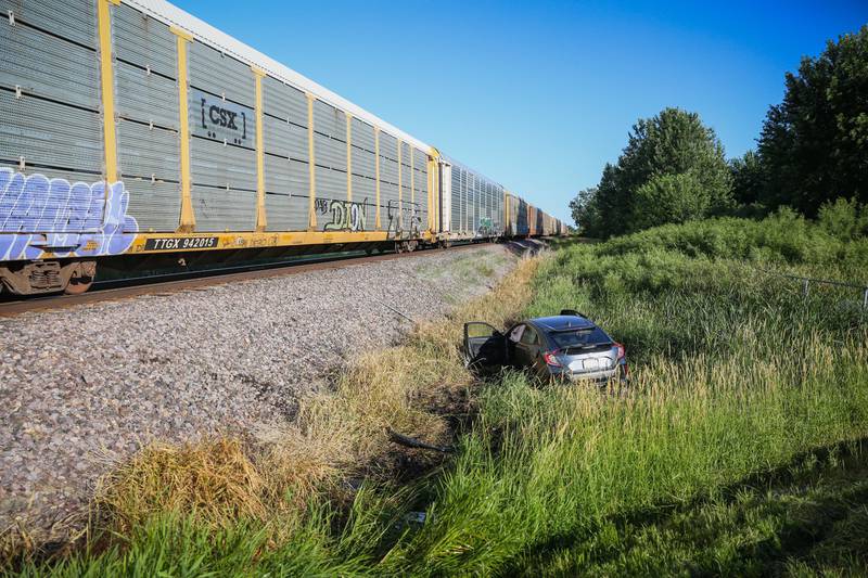 One woman was transported to Northwestern Medicine Hospital Huntley Thursday morning following a car vs. train crash near Union.