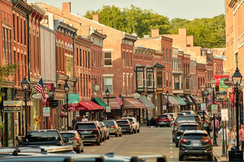 More than 125 storefronts line downtown Galena. (Photo provided by Galena Country Tourism)