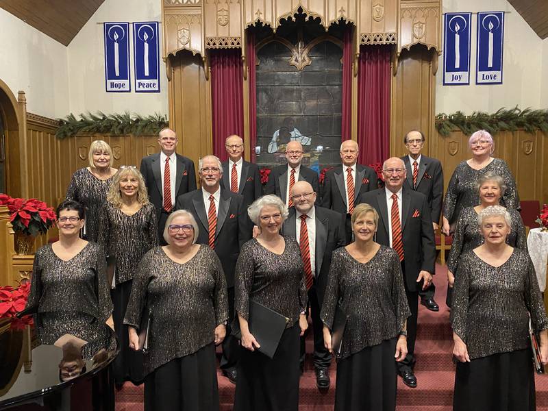 The Prairie Singers, a chamber ensemble, are singers from a three-county area. The singers have been singing since 1988.